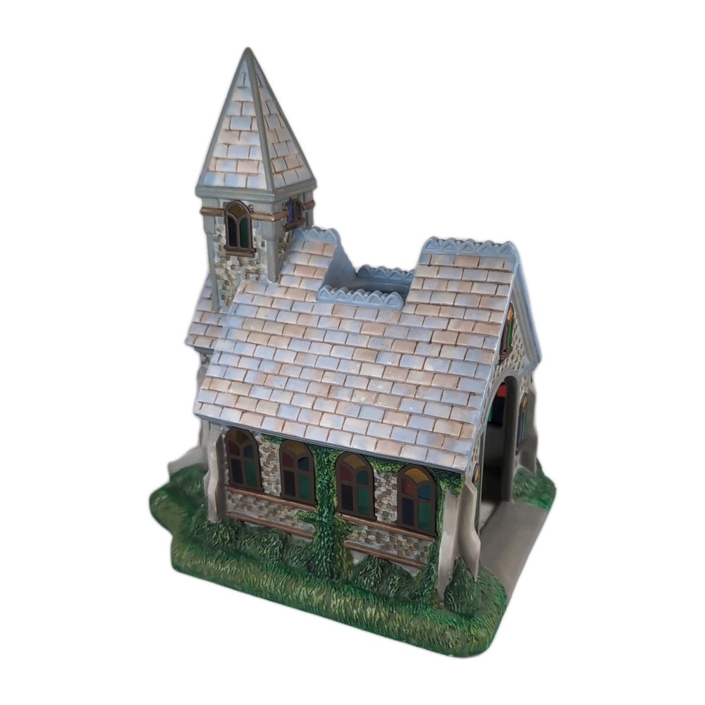 Partylite Olde World Village #2 Church P7321 Christmas Tealight Candle Holder - Picture 12 of 14